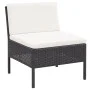 3-teiliges Gartenmöbel-Set und schwarze synthetische Rattankissen von vidaXL, Gartensets - Ref: Foro24-48960, Preis: 232,16 €...