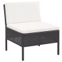 3-teiliges Gartenmöbel-Set und schwarze synthetische Rattankissen von vidaXL, Gartensets - Ref: Foro24-48960, Preis: 235,64 €...