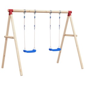 Swings with ropes 2 units blue polyethylene 38x16 cm by vidaXL, Swings and play structures - Ref: Foro24-92306, Price: 98,37 ...