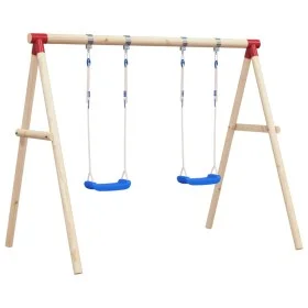 Swings with ropes 2 units blue polyethylene 38x16 cm by vidaXL, Swings and play structures - Ref: Foro24-92306, Price: 95,20 ...