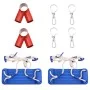 Swings with ropes 2 units blue polyethylene 38x16 cm by vidaXL, Swings and play structures - Ref: Foro24-92306, Price: 95,20 ...