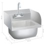 Kommerzielles Waschbecken mit Edelstahlhahn von vidaXL, Sinkt - Ref: Foro24-51115, Preis: 181,51 €, Rabatt: %