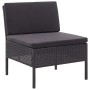 3-teiliges Gartenmöbel-Set und schwarze synthetische Rattankissen von vidaXL, Gartensets - Ref: Foro24-48957, Preis: 138,87 €...