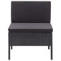 3-teiliges Gartenmöbel-Set und schwarze synthetische Rattankissen von vidaXL, Gartensets - Ref: Foro24-48957, Preis: 138,87 €...