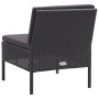 3-teiliges Gartenmöbel-Set und schwarze synthetische Rattankissen von vidaXL, Gartensets - Ref: Foro24-48957, Preis: 138,87 €...
