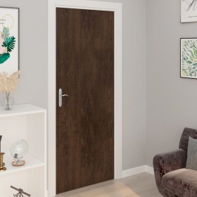 Láminas autoadhesivas puertas 2 uds PVC roble oscuro 210x90cm de vidaXL, Láminas para ventana - Ref: Foro24-146112, Precio: 2...