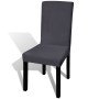 Straight elastic chair cover 4 units anthracite gray by vidaXL, Covers - Ref: Foro24-131425, Price: 19,07 €, Discount: %