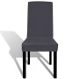 Straight elastic chair cover 4 units anthracite gray by vidaXL, Covers - Ref: Foro24-131425, Price: 19,07 €, Discount: %