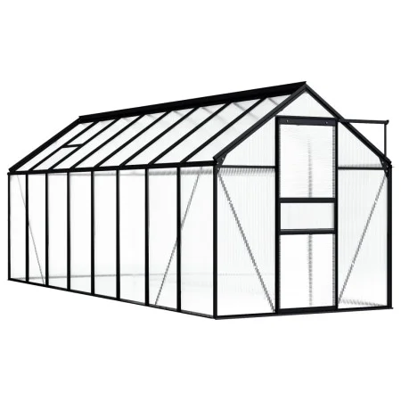 Anthracite gray aluminum greenhouse 9.31 m² by vidaXL, Greenhouses - Ref: Foro24-48214, Price: 527,28 €, Discount: %