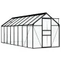 Anthracite gray aluminum greenhouse 9.31 m² by vidaXL, Greenhouses - Ref: Foro24-48214, Price: 527,28 €, Discount: %