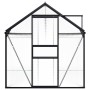 Invernadero de aluminio gris antracita 9,31 m² de vidaXL, Invernaderos - Ref: Foro24-48214, Precio: 526,73 €, Descuento: %