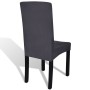 Straight elastic chair cover 4 units anthracite gray by vidaXL, Covers - Ref: Foro24-131425, Price: 19,07 €, Discount: %