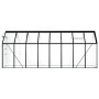 Invernadero de aluminio gris antracita 9,31 m² de vidaXL, Invernaderos - Ref: Foro24-48214, Precio: 526,73 €, Descuento: %