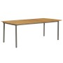 Gartentisch aus massivem Akazienholz und Stahl 200x100x72 cm von vidaXL, Gartentische - Ref: Foro24-47297, Preis: 278,11 €, R...