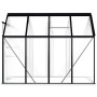 Invernadero con marco aluminio gris antracita 4,75 m²