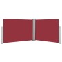 Red retractable side awning 120x1000 cm by vidaXL, Umbrellas - Ref: Foro24-48483, Price: 69,91 €, Discount: %