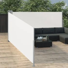 Cream-colored retractable side awning 100x1000 cm by vidaXL, Umbrellas - Ref: Foro24-48473, Price: 118,93 €, Discount: %