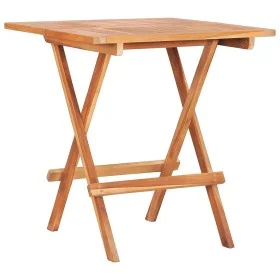 Folding solid teak wood bistro table 60x60x65 cm by vidaXL, Garden tables - Ref: Foro24-48996, Price: 79,21 €, Discount: %