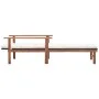 Lounger with synthetic rattan cushion and solid black acacia wood by vidaXL, Loungers - Ref: Foro24-48707, Price: 133,98 €, D...
