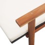 Liege mit Kissen aus synthetischem Rattan und massivem schwarzem Akazienholz von vidaXL, Liegen - Ref: Foro24-48707, Preis: 1...