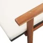 Tumbona con cojín ratán sintético y madera maciza acacia negro de vidaXL, Tumbonas - Ref: Foro24-48707, Precio: 178,61 €, Des...