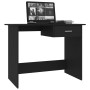 Escritorio de aglomerado negro 100x50x76 cm de vidaXL, Escritorios - Ref: Foro24-800550, Precio: 69,83 €, Descuento: %