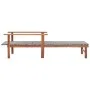 Liege aus massivem Akazienholz und grauem synthetischem Rattan von vidaXL, Liegen - Ref: Foro24-48704, Preis: 79,99 €, Rabatt: %