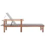 Liege aus massivem Akazienholz und grauem synthetischem Rattan von vidaXL, Liegen - Ref: Foro24-48704, Preis: 79,99 €, Rabatt: %