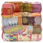 Puf modular de tela patchwork by vidaXL, Cushions for chairs and sofas - Ref: Foro24-287697, Price: 273,13 €, Discount: %
