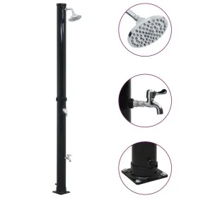 Black solar shower 220 cm 20 L by vidaXL, Pool and spa accessories - Ref: Foro24-92310, Price: 170,94 €, Discount: %