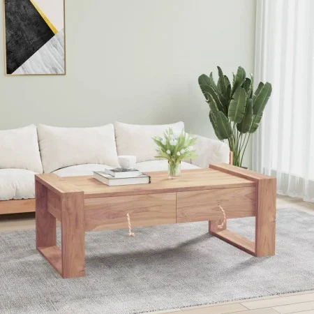 Solid teak wood coffee table 110x60x40 cm by vidaXL, Coffee table - Ref: Foro24-287892, Price: 188,68 €, Discount: %