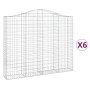 Gabionenkörbe 6 Stk. Bogenform Eisen 200x30x160/180 cm von vidaXL, Töpfe und Pflanzgefäße - Ref: Foro24-3145497, Preis: 900,8...
