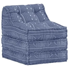 Indigo fabric modular pouf by vidaXL, Cushions for chairs and sofas - Ref: Foro24-287716, Price: 137,01 €, Discount: %