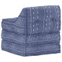 Puf modular de tela Indigo de vidaXL, Cojines para sillas y sofás - Ref: Foro24-287716, Precio: 136,50 €, Descuento: %