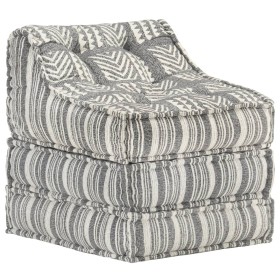 Gray Striped Fabric Modular Pouf by vidaXL, Cushions for chairs and sofas - Ref: Foro24-287713, Price: 134,70 €, Discount: %