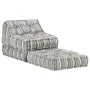Gray Striped Fabric Modular Pouf by vidaXL, Cushions for chairs and sofas - Ref: Foro24-287713, Price: 133,71 €, Discount: %