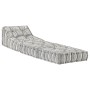 Modularer Pouf aus grau gestreiftem Stoff von vidaXL, Kissen für Stühle und Sofas - Ref: Foro24-287713, Preis: 134,70 €, Raba...
