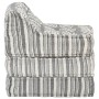 Modularer Pouf aus grau gestreiftem Stoff von vidaXL, Kissen für Stühle und Sofas - Ref: Foro24-287713, Preis: 134,70 €, Raba...