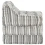 Modularer Pouf aus grau gestreiftem Stoff von vidaXL, Kissen für Stühle und Sofas - Ref: Foro24-287713, Preis: 133,71 €, Raba...