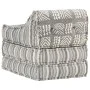 Gray Striped Fabric Modular Pouf by vidaXL, Cushions for chairs and sofas - Ref: Foro24-287713, Price: 133,71 €, Discount: %