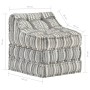 Modularer Pouf aus grau gestreiftem Stoff von vidaXL, Kissen für Stühle und Sofas - Ref: Foro24-287713, Preis: 134,70 €, Raba...