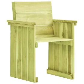 Silla de jardín de madera de pino impregnada de vidaXL, Sillas de jardín - Ref: Foro24-49033, Precio: 80,66 €, Descuento: %