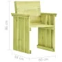 Gartenstuhl aus imprägniertem Kiefernholz von vidaXL, Gartenstühle - Ref: Foro24-49033, Preis: 80,66 €, Rabatt: %