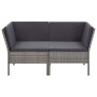 6-teiliges Gartenmöbel-Set und graue synthetische Rattankissen von vidaXL, Gartensets - Ref: Foro24-48950, Preis: 479,28 €, R...