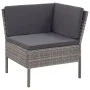 6-piece garden furniture set and gray synthetic rattan cushions by vidaXL, Garden sets - Ref: Foro24-48950, Price: 455,12 €, ...