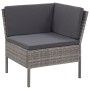 6-teiliges Gartenmöbel-Set und graue synthetische Rattankissen von vidaXL, Gartensets - Ref: Foro24-48950, Preis: 479,28 €, R...