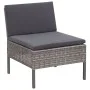 6-teiliges Gartenmöbel-Set und graue synthetische Rattankissen von vidaXL, Gartensets - Ref: Foro24-48950, Preis: 455,12 €, R...