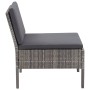 Set de muebles de jardín 6 pzas y cojines ratán sintético gris de vidaXL, Conjuntos de jardín - Ref: Foro24-48950, Precio: 42...