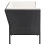 Garden furniture set, 6 pieces, with black synthetic rattan cushions. by vidaXL, Garden sets - Ref: Foro24-48940, Price: 432,...