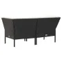 Garden furniture set, 6 pieces, with black synthetic rattan cushions. by vidaXL, Garden sets - Ref: Foro24-48940, Price: 432,...